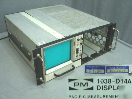 Pacific measurements pm 1038-D14A display and mainframe