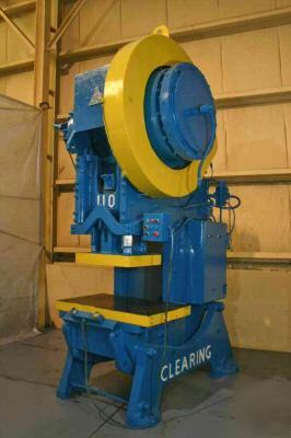 110 ton clearing obi press, 3