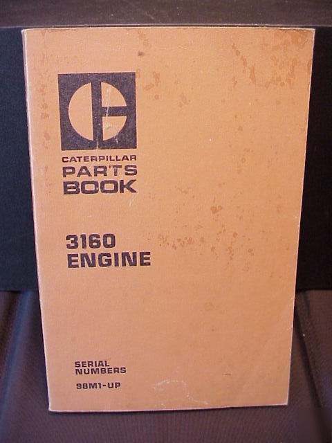 1973 73 cat caterpillar 3160 engine parts manual book