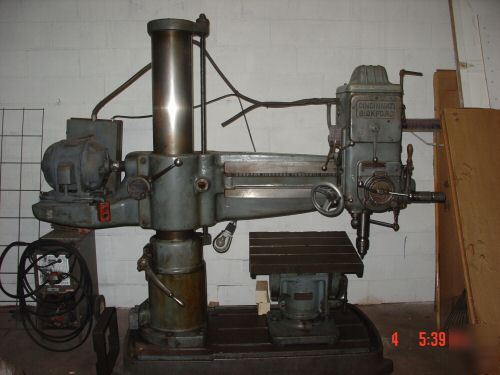 Bridgeport mill & cincinnati bickford radial arm drill 