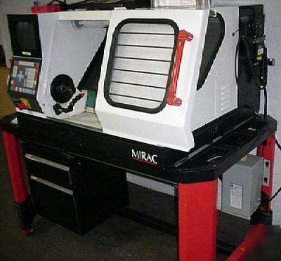 Cnc lathe,denford mirac compact with discs & manuals 
