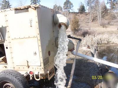 Diesel powered gorman-rupp water pump