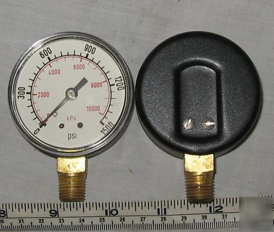 General service dual scale pressure gauge 0-1500 psi