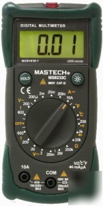 Mastech MS8233C digital multimeter ac voltage detector