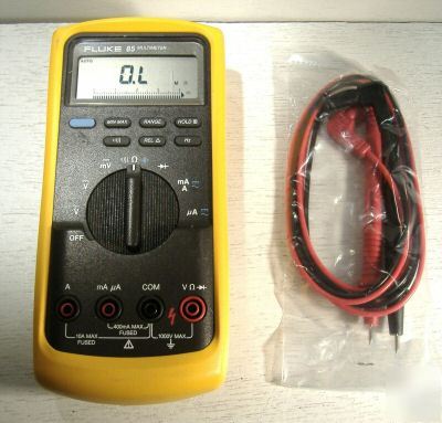 New fluke 85 dmm with holster and leads (mint cond)