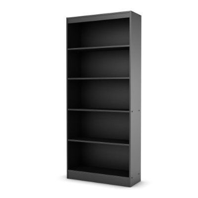 New south shore 5 shelf bookcase home office furniture