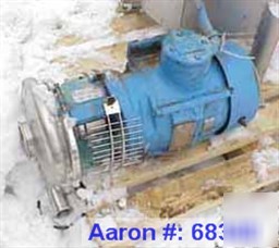 Used: tri-clover centrifugal pump, stainless steel, mod