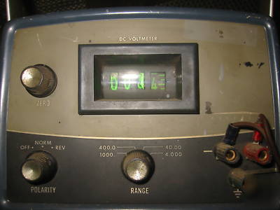 Vintage dc meter powered by ac motors. united sys.corp.