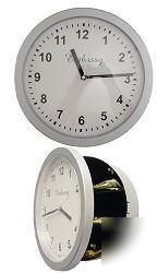 Wall clock hdden diversion security safe home office