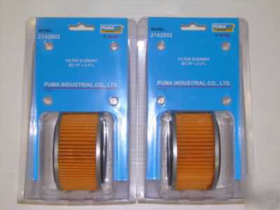 New 2 puma air compressor intake filters # 2142002