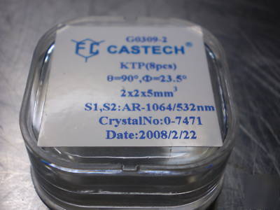 New castech high power ktp laser crystal 532NM 2X2X5