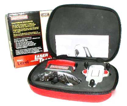 New craftsman laser trac level w/ carrying case 29190