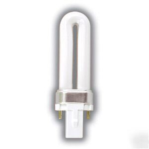 PL9/r compact fluorescent lamp 2-pin, red