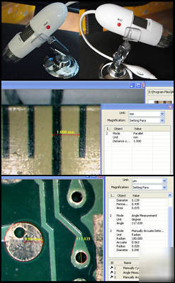 2.0MP usb microscope up to 600X & measurement functions