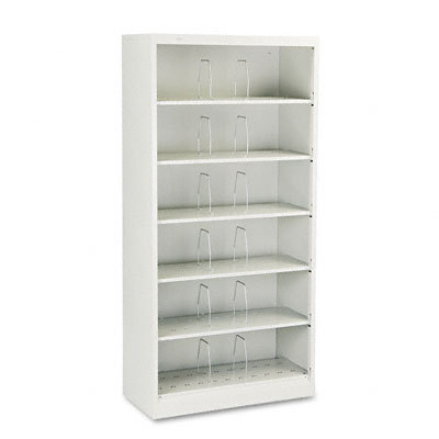 600 series open shelving, 6-shelf, steel, legal gray