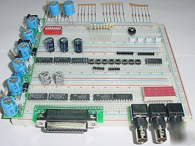 Brd design proto kit w resistors capacitors leds switch