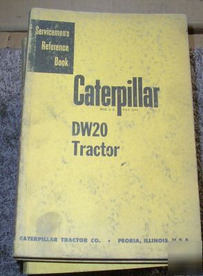 Caterpillar DW20 tractor service reference manual