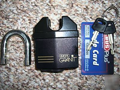 High security padlock, abus padlock 4 hasp truck lock 