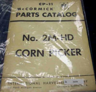 Ih mccormick 2M-hd corn picker parts catalog manual