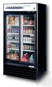 New : coldtech 40IN 2 glass door cooler refrigerator
