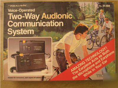 Realistic voice-operated 2WAY audionic communication