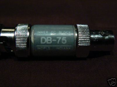 Rf dc block , bnc inner, p/n db-75 trilithic