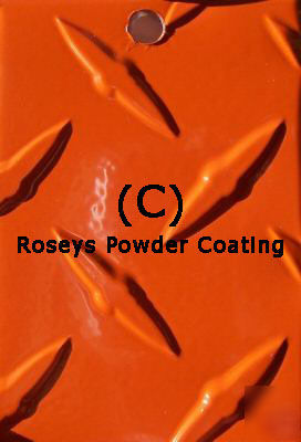Traffic orange 80% gloss 1 lb powder coating paint