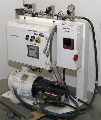 Wheel cleaner grinder hoffman control panel balder pump