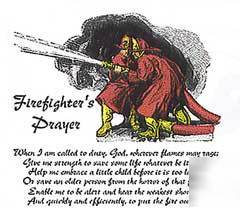 Firefighters prayer t-shirt large