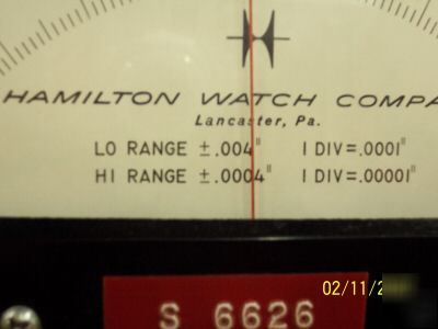 Hamilton watch company electronic indicator display 