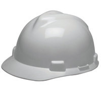 Msa safety works 475358 hard hat white w/fast-trac spn
