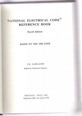 1984 national electrical code reference book garland