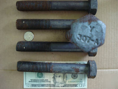 ~5~very large bolts~ 6 1/2 x 15/16 ~hex head bolts