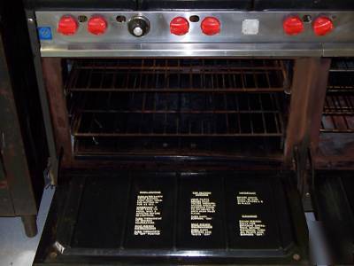 Commercial 10 eye gas stove / oven combo 