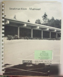 Fluke 4250A instruction manual - $5 shipping 