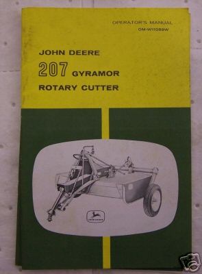 John deere 207 gyramor operators manual