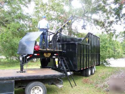 New '09 all pro dump trailer grapple cargo enclosed 