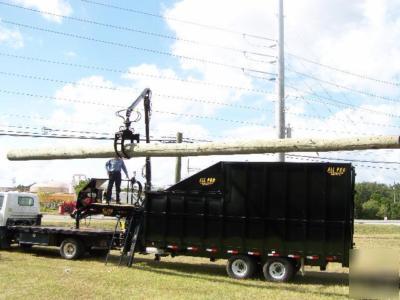 New '09 all pro dump trailer grapple cargo enclosed 