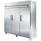 True tm-74| 3 s/s door top mount refrigerator| 74CUFT