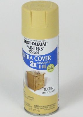 6 cans of rustoleum spray paint - satin strawflower