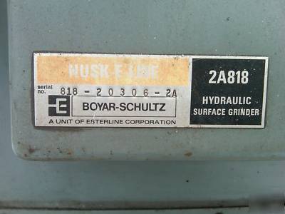 Boyar-schultz surface grinder-double axis hydraulic