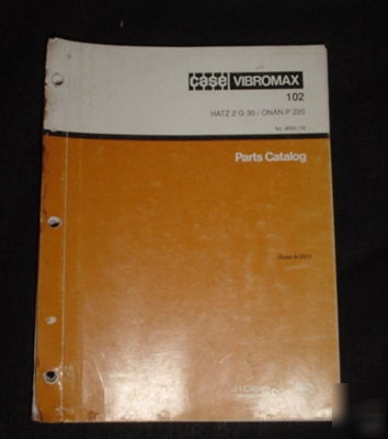 Case vibromax 102 roller parts catalog 4050.116