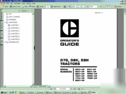 Caterpillar d-8K D8K D8-k parts service manual's cd 8A