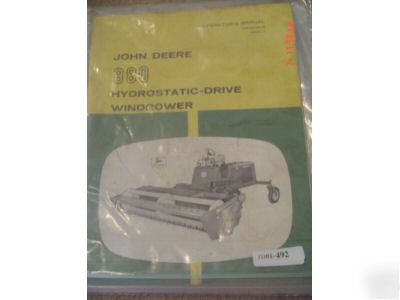 John deere 880 windrower operators manual