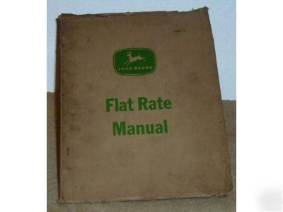 John deere tractor flat rate manual 1000 to 5000 series