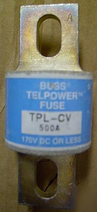 New bussman buss tpl-cv 500A 170V 170VDC telpower fuse 