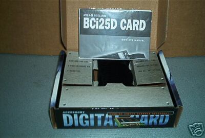 New uniden bearcat BCI25D apco 25 digital card ( in box)