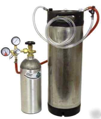 Single tap 5 gal keg homebrew draft system
