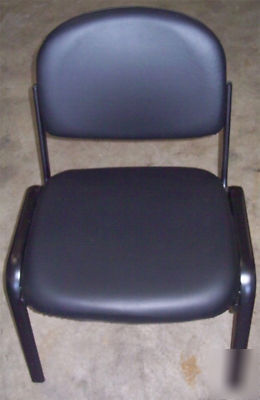 Work smart visitor chair EX31 black vinyl