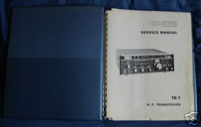 Drake TR7 service manual in drake ringbinder